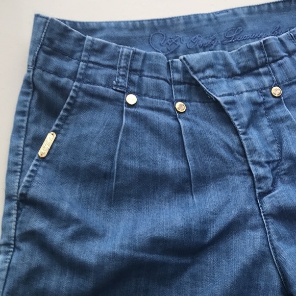Only Luxury for you pleated mid rise denim shorts 27 - Picture 2 of 12